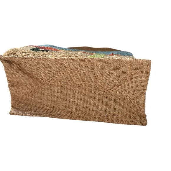 Handmade Jute Tote Bag With Desert Scene Design Durable & Eco-Friendly - Picture 6 of 6